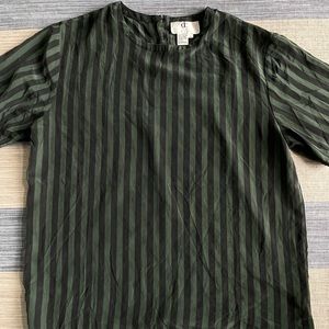 Vintage Stripe Silk Top